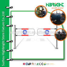 stainless steel pedestrian swing gate for supermarket